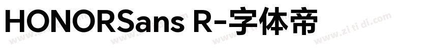 HONORSans R字体转换